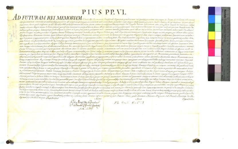 Abbildung Urkunde EAF UZ 652