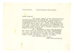 Einladungsschreiben Bühlertal 1955