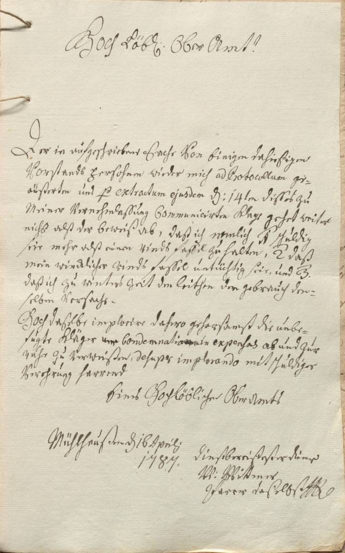 Auszug Akte Viehstand aus Specialia Pfarreien der Finanzkammer.